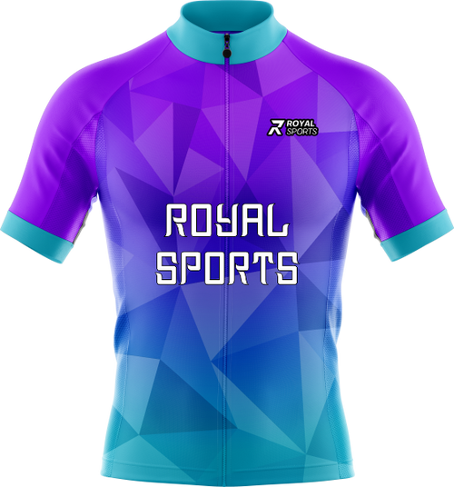 Prism Rush geometric custom cycling jersey design C014