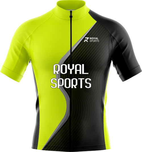 Speed Glow high-visibility custom cycling jersey design C007